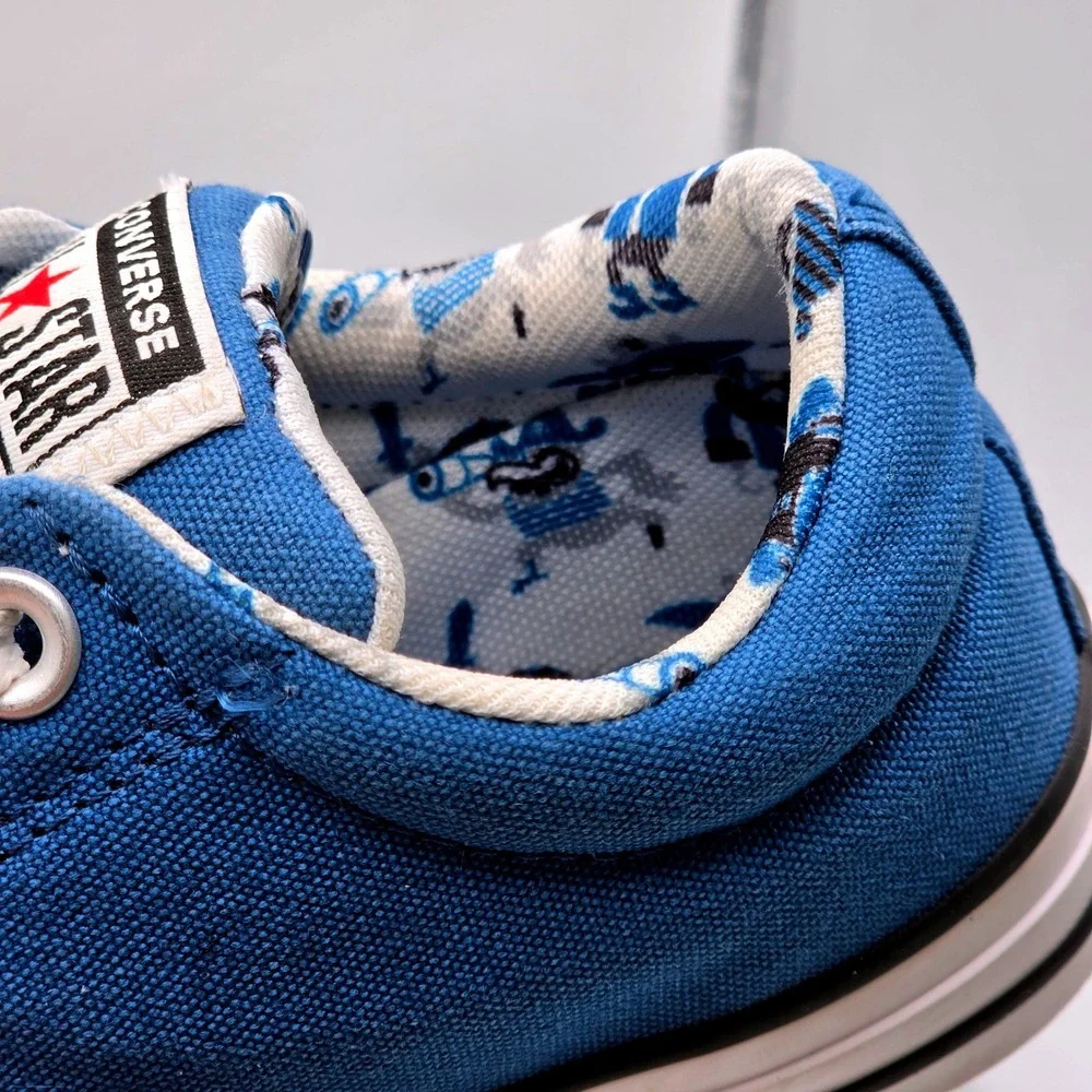 Converse All Star Madison Sneakers Junior 5 Blue Excellent Shark Pirate Print